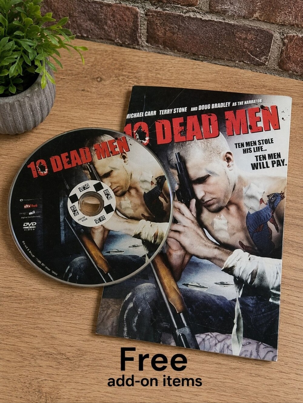 Free With Purchase 10 dead men DVD movie